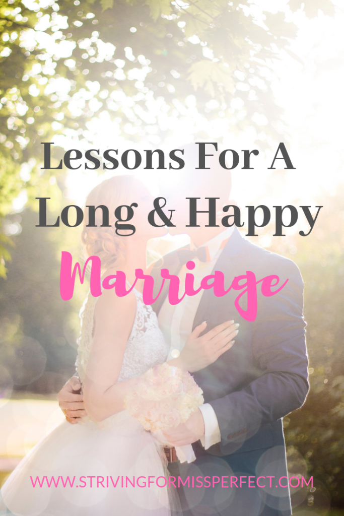 Lessons for a long and happy marriage
