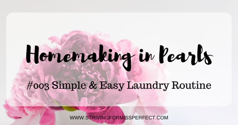 HiP #003: Simple & Easy Laundry Routine