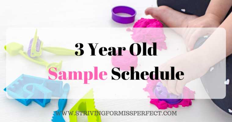 3 Year Old Sample Schedule